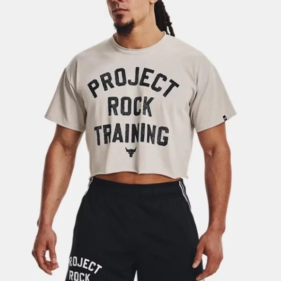 Under Armour Men's Project Rock Heavyweight Cutoff T-Shirt Size M NEW - Picture 5 of 10